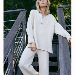 free people hailey sweater set
